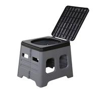 Portable Toilet Seat - Foldable Travel Camping Toilet, Lightweight Car Bathroom Solution with Quick Setup Frame, Leak Proof Closure Design, Ideal for Adults Kids Outdoor Trips