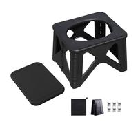 Portable Toilet Seat, Folding Camping Potty Stool, Lightweight Outdoor Bench for Hiking, Road Trips, Backpacking, Tent, Beach, Fishing, RV, and Car Travel, Black, Green