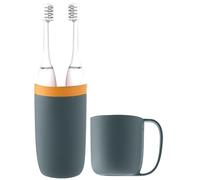 Portable Toothbrush Cup - Dustproof Travel Toothbrush Holder, Travel Toothpaste Storage | Compact Wash Storage System, Ţoothbrush and Toothpaste Organizer Solution for Camping Business Trips Home Scho