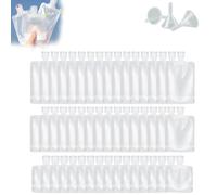 Portable Travel Fluid Makeup Packing Bag, 2025 New Travel Pouches for Toiletries,Refillable Travel Accessories for Shampoo, Conditioner, Lotion,Soap Liquids (48pcs*Mix)