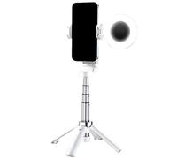 Portable Tripod, Travel 360° Rotatable Smartphone Stand, Selfie Stick with Wireless Remote, Lightweight Phone Holder for Outdoor Photography and Vlogging