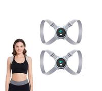 Portable Ultrasonic Lymphatic Soothing Body Shaping Neck Instrument,Neck Acupoints Lymphvity Massager,USB Charging Massger Device for Neck, Neck Massager for Pain Relief (Gray - 2PCS)