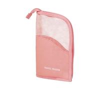 Portable Upright Toiletry Bag for Travel - Portable Waterproof Makeup Organizer with Brush Holder | Lightweight Cosmetic Pouch for Women Girls, Pencil Skin Care Beauty, Hotel Luggage Outdoor Use