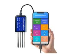 Portable USB type-c 8 in1 soil sensor free android app data read moisture soil npk meter sensor