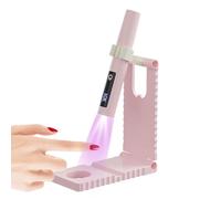 Portable Uv Lamp, Rechargeable Nail Light, 5.63x4.84in Usb Fingernail Dryer, Lcd Display with Timer, Compact Travel-Friendly Design for Manicure Pedicure Salon Camping Use