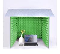 Portable Vocal Booth for Recording, Microphone Foam Booth Cube, Home Studio Booth, Sound Isolation Booth Room, Desktop Soundproof Cover, for Recording Studio Quality Audio