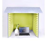 Portable Vocal Booth for Recording, Microphone Foam Booth Cube, Home Studio Booth, Sound Isolation Booth Room, Desktop Soundproof Cover, for Recording Studio Quality Audio