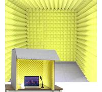 Portable Vocal Booth for Recording, Portable Sound Recording Shield Box, Sound Isolation Booth Room, Desktop Soundproof Cover, for Recording Studio, Podcasts, Singing, And Broadcasting