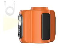 Portable Waist Fan, Belt Personal Waist Ventilator with Light, Strong Airflow Wearable Cooler, Adjustable Blower for Working, Hiking, Climbing, Fishing, Walking, Backpacking