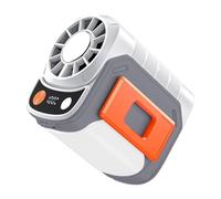 Portable Waist Fan - Clip On Wearable Cooling Fan, Rechargeable Personal Air Circulator, Strong Wind Compact Device, Adjustable Body | Convenient For Office, Desk, Beach, Shopping, Fishing, Outdoor Ac