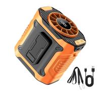 Portable Waist Fan, Personal Rechargeable Belt Fan, 2.72in 100 Speed Settings, 5000mah Strong Airflow, Compact Cooling Device, Wearable Cooler for Traveling, Outdoor Activities