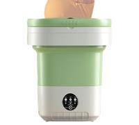 Portable Washer Machine, Folding Laundry Machine, Compact Washing Machine, Dormitory Washing Machine, Washing Machine for Delicates, Folding Underwear Washer, Laundry Washer for Student,