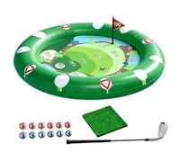 Portable Water Golf Playset, Inflatable Floating Sports Game Kit, Pool Ball Challenge Set, Soft PVC Swim Activity Toy, Interactive Summer Design, Kids Outdoor Fun for Backyard Pool Use