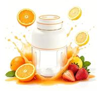 Portable Wireless Juicer Cup, 800ml USB Rechargeable Personal Blender for Smoothies, Shakes & Fresh Fruit Drinks, Travel & Gym Friendly (White)