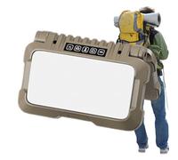 Portable Work Light, 1000LM 5 Modes Foldable USB Rechargeable Lamp, Khaki LED Outdoor Work Light with Hook for Gym, Mechanic, Truck, Garage, Inspection, Repair, Fishing, Welding, Painting, Detailin