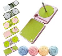 Portable Yarn Holder for Crochet & Knitting,Crochet Yarn Holder,Multifunctional Foldable Rotating Storage Winder for Women Mom Grandma Crocheter,Home Living Room Plane Travel Car Cafe，SET E