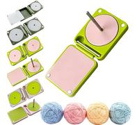 Portable Yarn Holder for Crochet & Knitting,Crochet Yarn Holder,Multifunctional Foldable Rotating Storage Winder for Women Mom Grandma Crocheter,Home Living Room Plane Travel Car Cafe，SET D