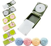 Portable Yarn Holder for Crochet & Knitting,Crochet Yarn Holder,Multifunctional Foldable Rotating Storage Winder for Women Mom Grandma Crocheter,Home Living Room Plane Travel Car Cafe，SET B