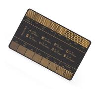 Portables Coffees Grinds Scheda di riferimento Compatta 16 Livelli Scala Strumento Per Escursioni All'aperto E Casa Brewing Compacts Guida alle Dimensioni