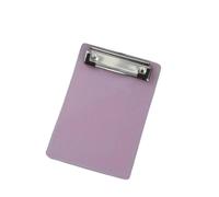 Portablocchi 4 pezzi A6 Cartella di file Appunti carta Blocco scrittura Stecca Memo Clip Board Porta documenti Forniture cancelleria for ufficio scolastico for studenti(Pink)