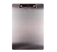 Portablocchi Cartella for appunti in metallo da 4 pezzi A4 for in acciaio inossidabile for archiviazione fatture Stecca for scheda di scrittura for affari