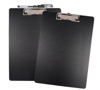 Portablocchi in Plastica Con Pinza Nero, Portablocco A4 Con Pinza (31 x 22.3 cm), Portablocco in Cartone In Formato, Porta Blocco A4 con Pinza, Porta Fogli a4 per Appunti, Moduli, Documenti, Disegni