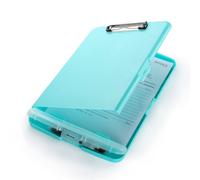 Portablocco A4 con contenitore, scatola portaoggetti portatile per ufficio