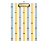 Portablocco A4 in metallo con foro standard per il primo anno degli insegnanti, color oro, 22,9 x 30,5 cm