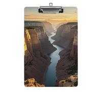 Portablocco Canyon at Sunset con foro per appendere, portablocco in acrilico standard A4 da 8,5" x 12,5", portadocumenti ultraleggero e infrangibile per ufficio e casa