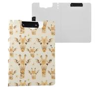 Portablocco carino Giraffe Faces A4 Clipfolio doppia clip portapenne infermieristica clip Board con coperchio