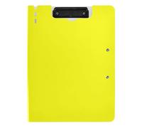 Portablocco con cartella A4 Appunti Raccoglitore Doppia Clip in Metallo Portapenne Lavagna Clip per infermieristica con copertina rigida Giallo fluorescente