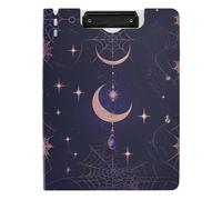 Portablocco con cartella Dark Wind Vampire Spider Web A4 Clipfolio doppia clip portapenne ufficio clip Board con coperchio