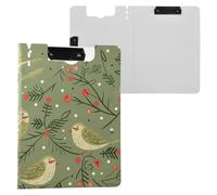 Portablocco con cartella, verde oliva, sei giocoso Kea Holly A4 Appunti Clipfolio Doppia clip in metallo portapenne infermieristica clip Board con coperchio