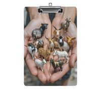 Portablocco con i dodici segni dello zodiaco cinese con foro per appendere, portablocco in acrilico standard A4 da 8,5" x 12,5", portadocumenti ultraleggero e infrangibile per ufficio e casa