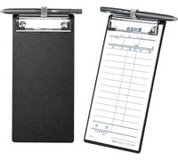 Portablocco Con Portapenne, 2 Pezzi, Mini/Dimensioni Fattura, Con Clip in Metall