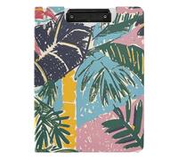 Portablocco Estetica Tropicale Estate A4 Appunti con Raccoglitore Doppia Clip Portapenne Nursing Clip Board con Copertina rigida