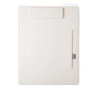 Portablocco Fermaglio for scrittura in pelle A4, cartella aziendale, libro dati, fermaglio for menu for ufficio, for contratto, for spartito musicale(Off-white)