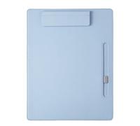 Portablocco Fermaglio for scrittura in pelle A4, cartella aziendale, libro dati, fermaglio for menu for ufficio, for contratto, for spartito musicale(SKY BLUE)