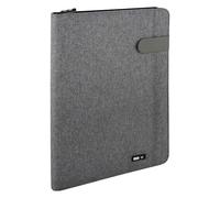 Portablocco Flap - tessuto - grigio - A4 - City Time
