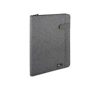 Portablocco Flap - tessuto - grigio - A4 - City Time