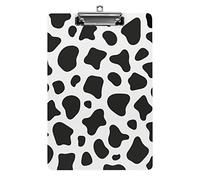 Portablocco Formato A4 Mucca da Latte Divertente Estetico Lavoro Studiando Lettera Portablocco Standard 12,5×8,5 in Pannello rigido per Aula Scolastica Bambini che scrivono Disegno