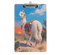 Portablocco in acrilico, formato A4, leggero e resistente, con foro per appendere in acciaio inossidabile, organizer portatile per documenti in alpaca bianca, contiene 80-100 fogli, per ufficio, casa