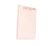 Portablocco in acrilico trasparente con righello di misurazione e clip per penna, 30,3 x 22,9 cm, lavagna per conferenze, ufficio, scuola, scrivere, portablocco per la scuola