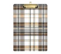 Portablocco in metallo in plastica per classi di quinta elementare, essenziali per insegnanti, dimensioni 22,9 x 30,5 cm, marrone