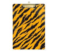 Portablocco in plastica con leopardo leopardato giallo nero formato A4, per infermieri, dimensioni 9 x 12