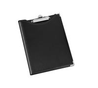 Portablocco in similpelle con tasca - nero - 24 x 31cm - Lebez