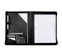 Portablocco in similpelle Juscha - 26x2x31,5 cm - nero - 30056 -