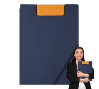 Portablocco magnetico in pelle, formato A4, portablocco per infermieristica, raccoglitore A4, robusta lavagna magnetica con clip per scuola, lavoro, conferenze