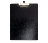 MAUL portablocco A4 con pinza MAULflexx | Portablocco in formato A4 per documenti | resistente porta blocco | Occhiello retrattile per appenderla | 31 x 22 x 1,2 cm | Nero