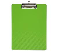 MAUL portablocco A4 con pinza MAULflexx | Portablocco in formato A4 per documenti | resistente porta blocco | Occhiello retrattile per appenderla | 31 x 22 x 1,2 cm | Verde